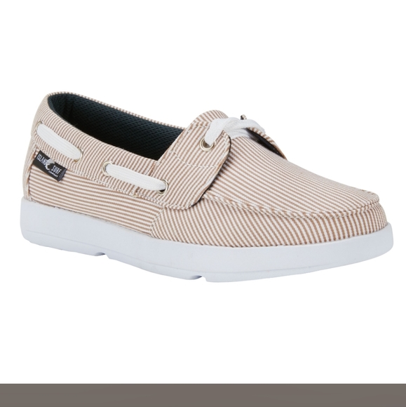 Island Surf Shoes - NEW Vineyard Women's Canvas Shoes (Khaki Stripe) - Island Surf